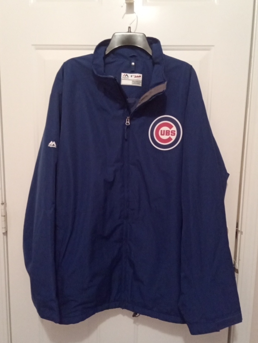 Majestic Navy Blue Chicago Cubs Lightweight Jacket